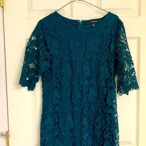 Beautiful green/blue lacy dress